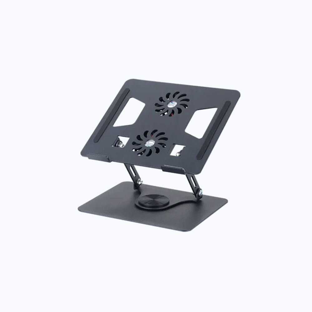 Support d’Ordinateur Portable Ajustable avec Double Ventilateur